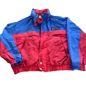 Vintage Jeff Gordon Nascar Chase Authentics Red Blue Hooded Jacket-Large